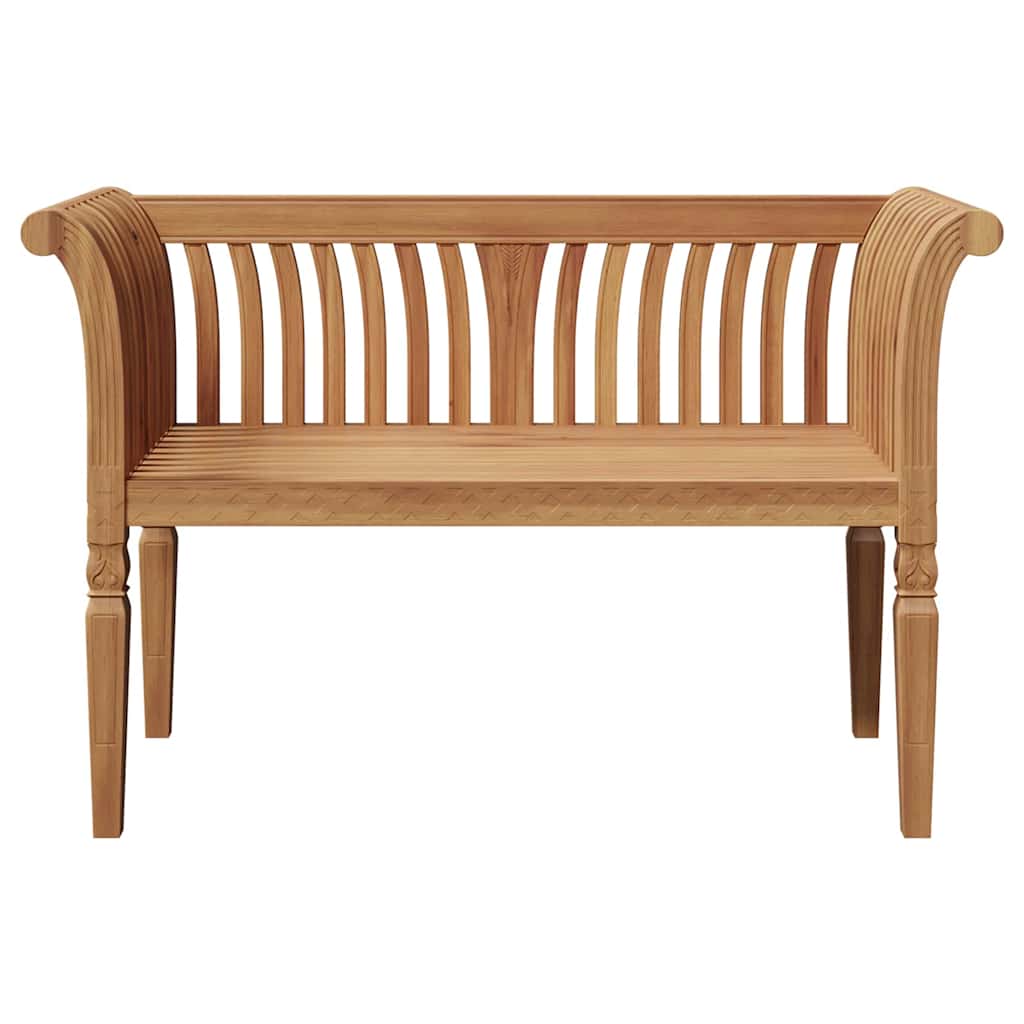 Garden Bench Brown 127.5 x 52 x 80 cm Solid teak wood