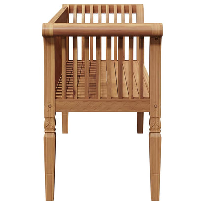 Garden Bench Brown 127.5 x 52 x 80 cm Solid teak wood