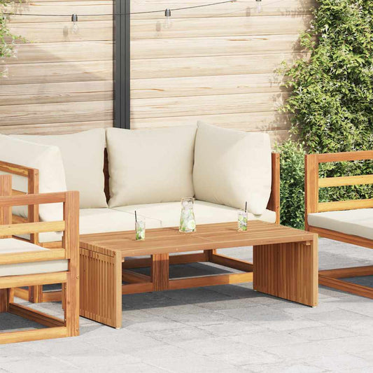 Garden Side Table Brown 110 x 55 x 35.5 cm Solid teak wood