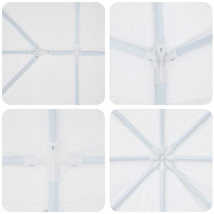 Party Tent White 600 x 400 x 266 cm Polyester and Steel