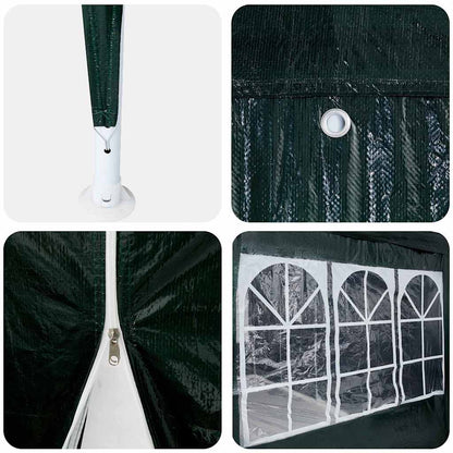 Party Tent Green and White 600 x 400 x 266 cm