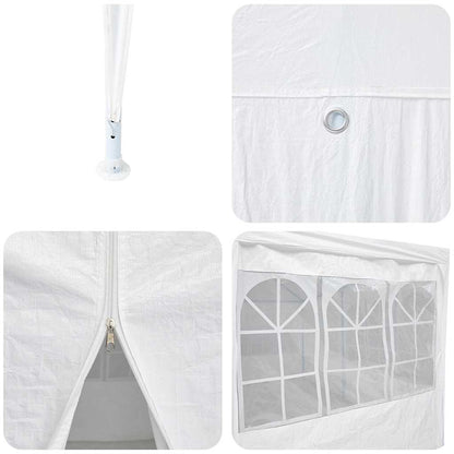 Party Tent White 800 x 400 x 266 cm Polyester and Steel