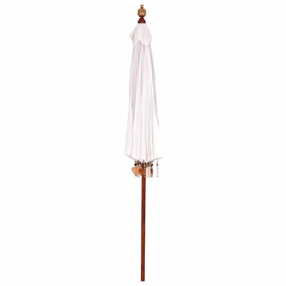 Balinese Parasol Cream 215 x 215 x 260 cm Cotton and solid wood