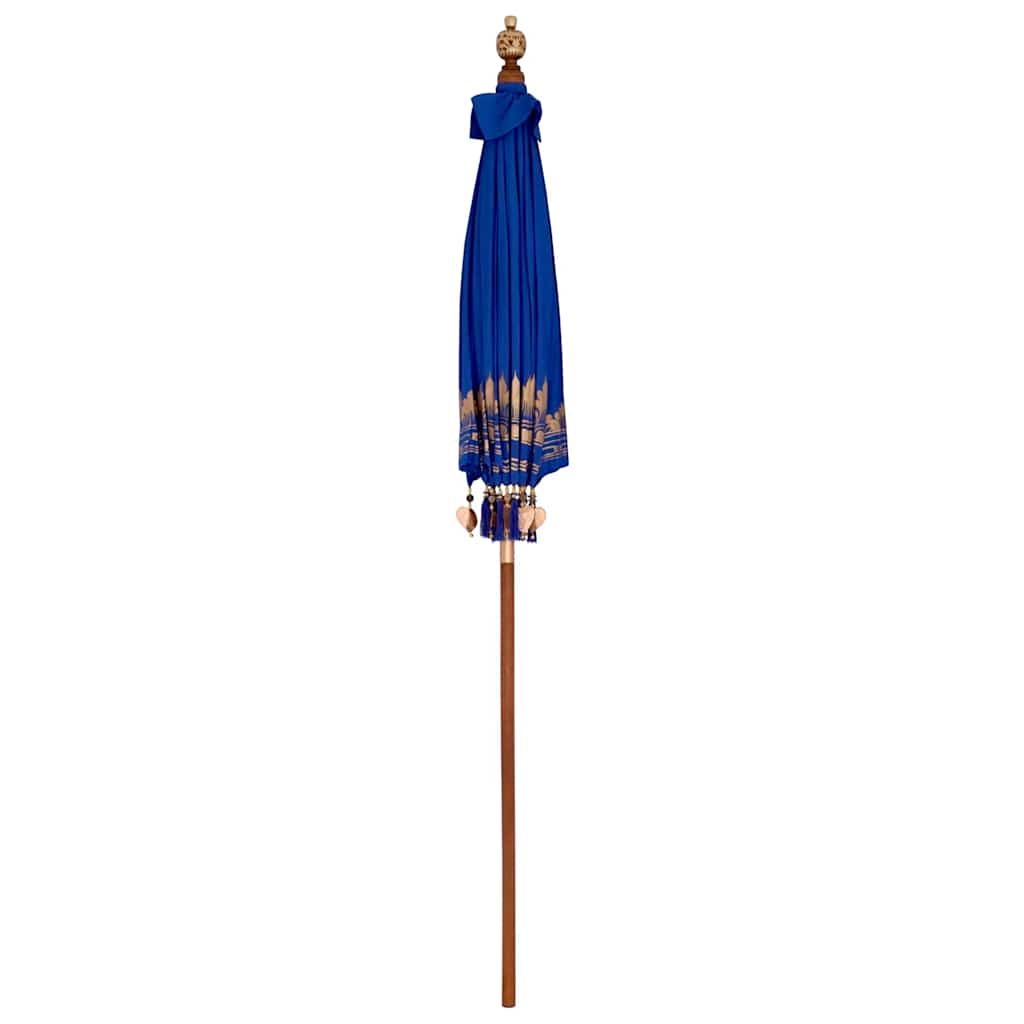 Balinese Parasol Blue (180-190) x 260 cm Cotton and Wood