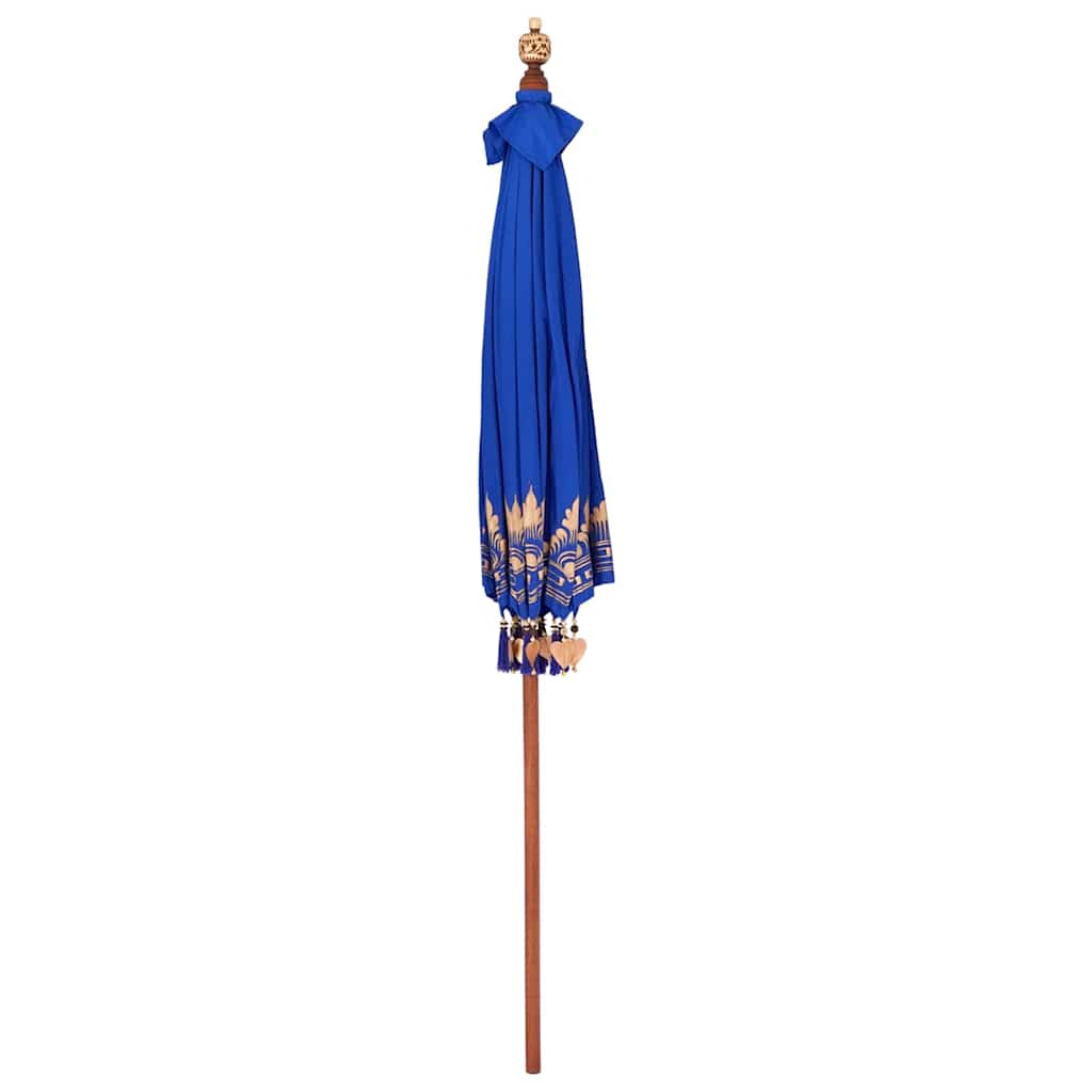 Balinese Parasol Blue 215 x 215 x 260 cm Cotton and Wood