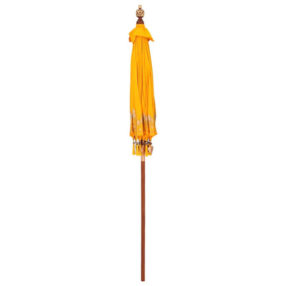 Balinese Parasol Yellow (180-190) x 260 cm Cotton and Wood