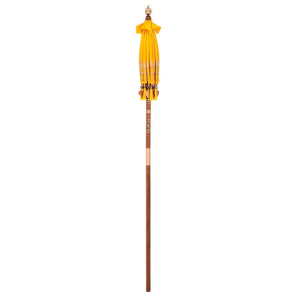 Balinese Parasol Yellow (90-100) x 260 cm Cotton and solid wood