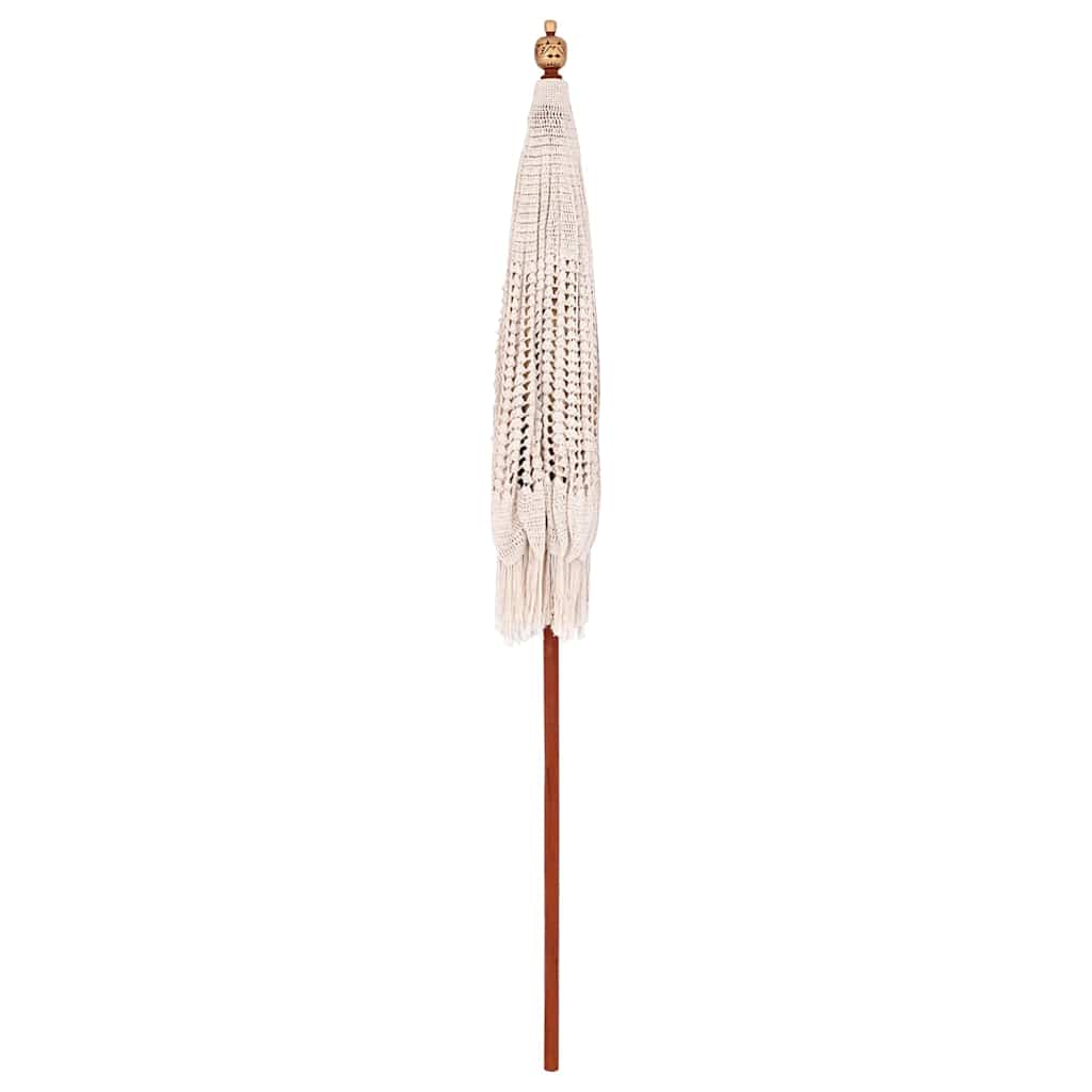 Macrame Parasol Cream 190 x 190 x 260 cm