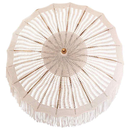 Macrame Parasol Cream 190 x 190 x 260 cm