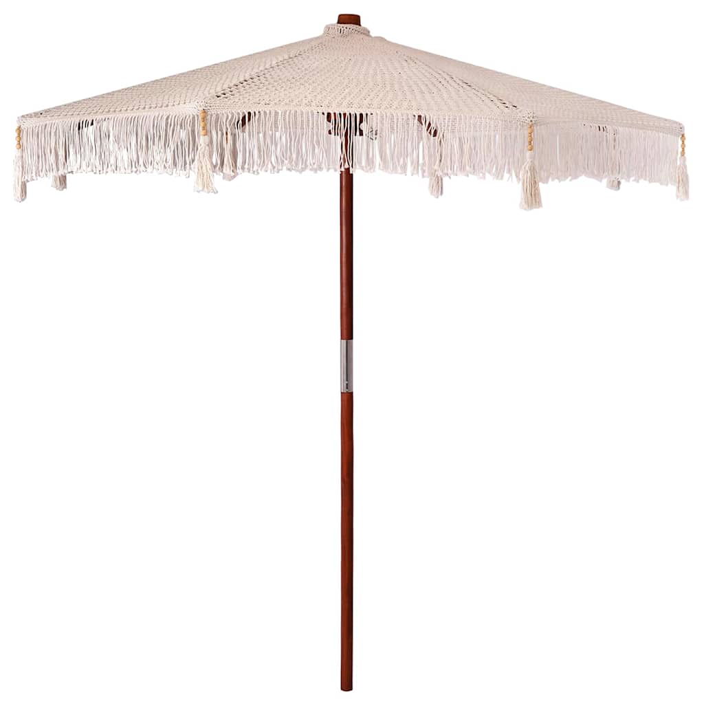 Macrame Parasol Cream 252.5 x 252.5 x 260 cm