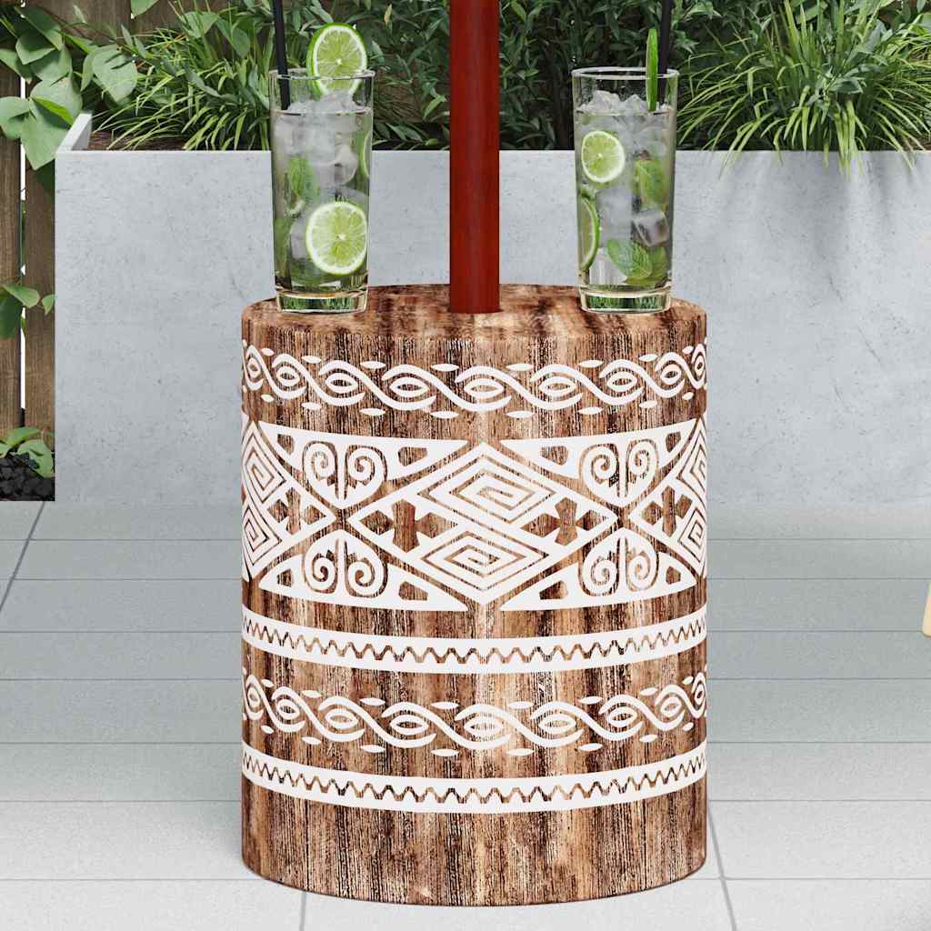 Parasol Base Other white washed Ø34 x 40 cm Solid wood