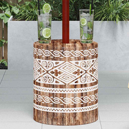 Parasol Base Other white washed Ø34 x 40 cm Solid wood