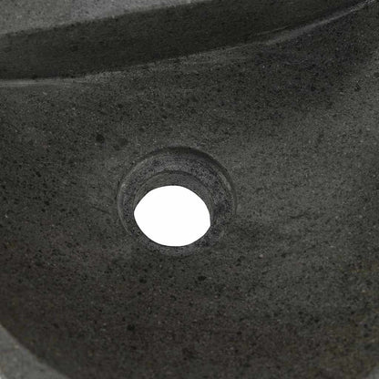 Wall Hung Basin Grey (30-37) x (25-30) x 12 cm River stone