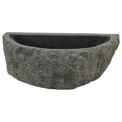 Wall Hung Basin Grey (30-37) x (25-30) x 12 cm River stone