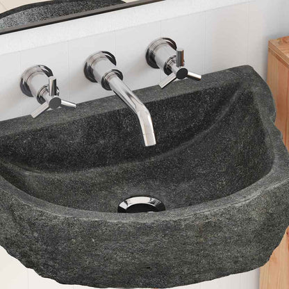 Wall Hung Basin Grey (38-45) x (30-35) x 15 cm River stone