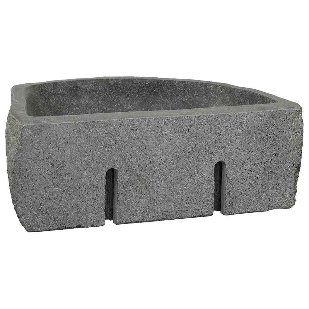 Wall Hung Basin Grey (38-45) x (30-35) x 15 cm River stone