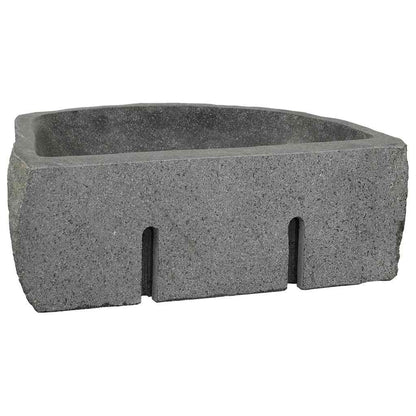 Wall Hung Basin Grey (38-45) x (30-35) x 15 cm River stone