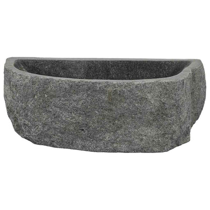 Wall Hung Basin Grey (38-45) x (30-35) x 15 cm River stone