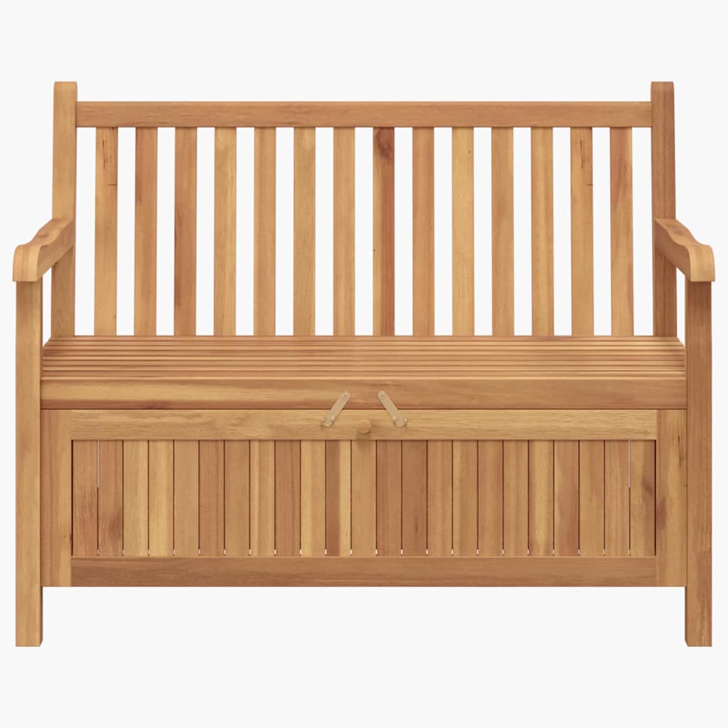 Garden Storage Bench Brown 114 x 60 x 90 cm Solid teak wood