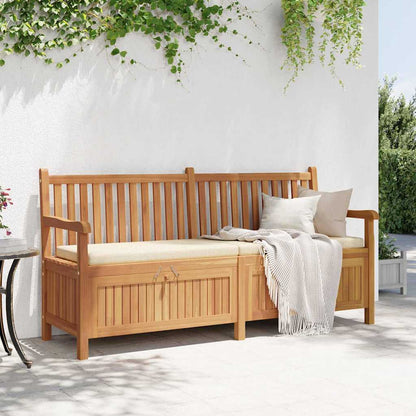 Garden Storage Bench Brown 180 x 60 x 90 cm Solid teak wood