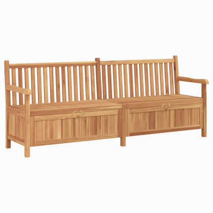 Garden Storage Bench Brown 228 x 60 x 90 cm Solid teak wood