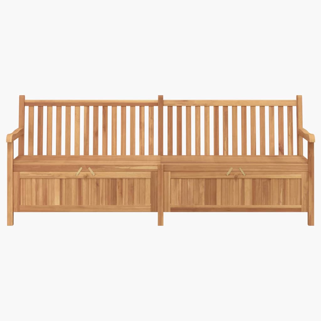 Garden Storage Bench Brown 228 x 60 x 90 cm Solid teak wood