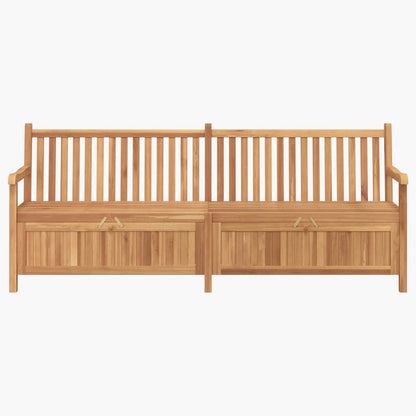 Garden Storage Bench Brown 228 x 60 x 90 cm Solid teak wood
