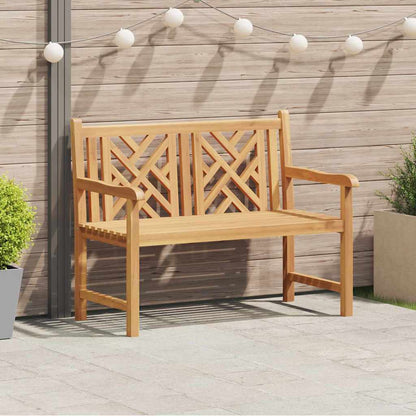 Garden Bench Brown 114 x 60 x 90 cm Solid teak wood