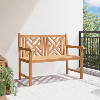 Garden Bench Brown 114 x 60 x 90 cm Solid teak wood