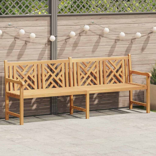 Garden Bench Brown 228 x 60 x 90 cm Solid teak wood