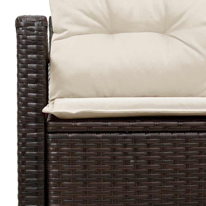 Garden Sofa Brown 120 x 62 x 69cm Poly Rattan