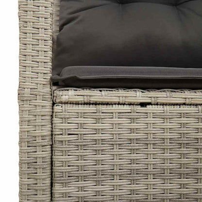 Garden Sofa Grey 120 x 62 x 69cm Poly Rattan