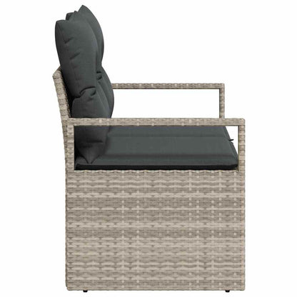 Garden Sofa Grey 120 x 62 x 69cm Poly Rattan