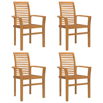 Stacking Garden Chair Brown 62.5 x 54.5 x 95.5 cm