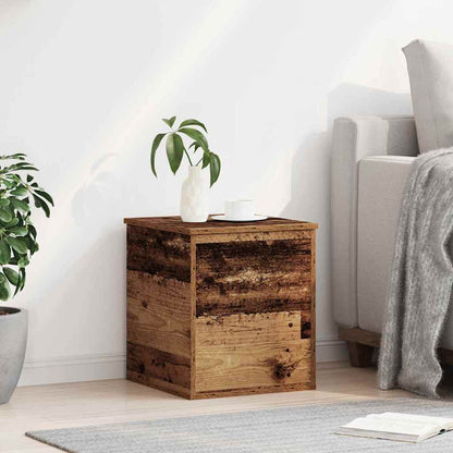 Storage Box Old Wood 40 x 42 x 46 cm Engineered Wood