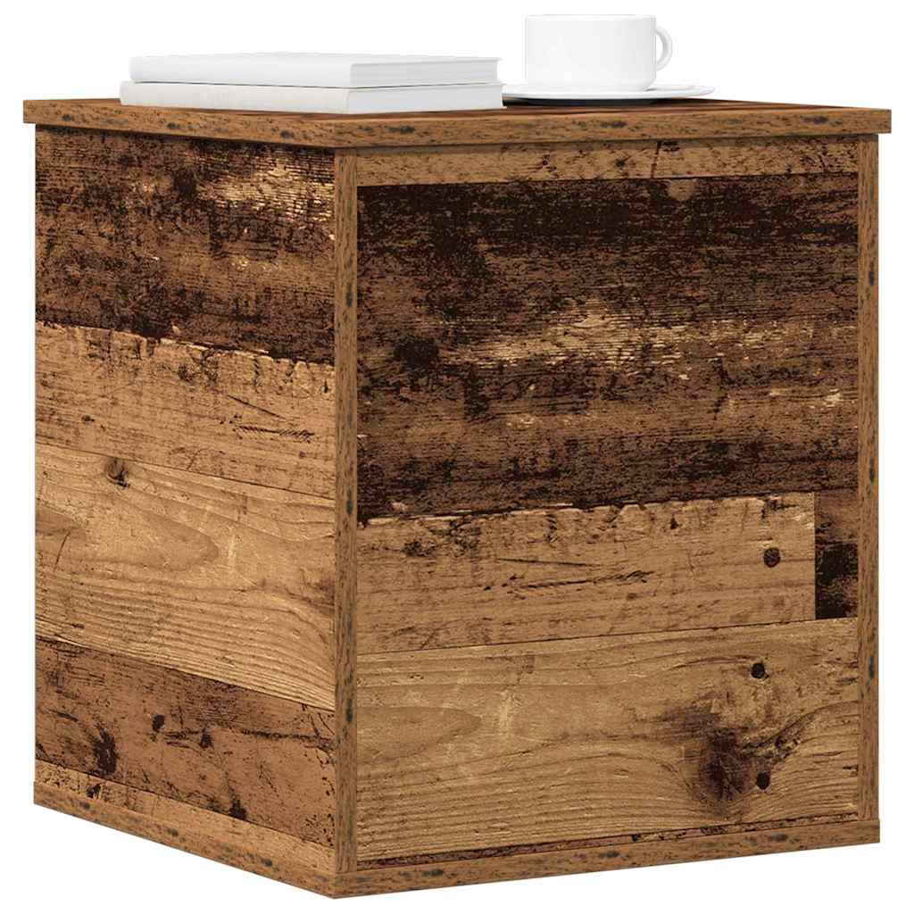 Storage Box Old Wood 40 x 42 x 46 cm Engineered Wood