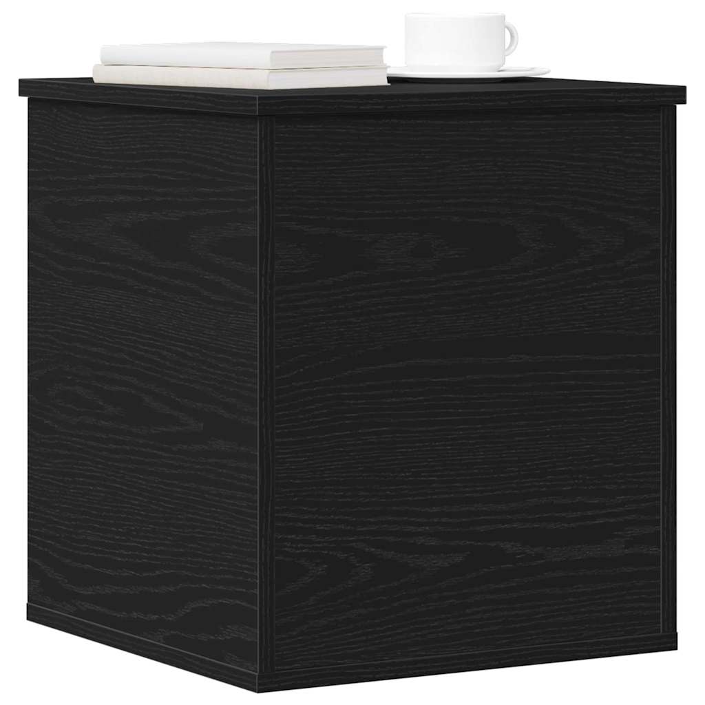 Storage Box Black Oak 40 x 42 x 46 cm Engineered Wood