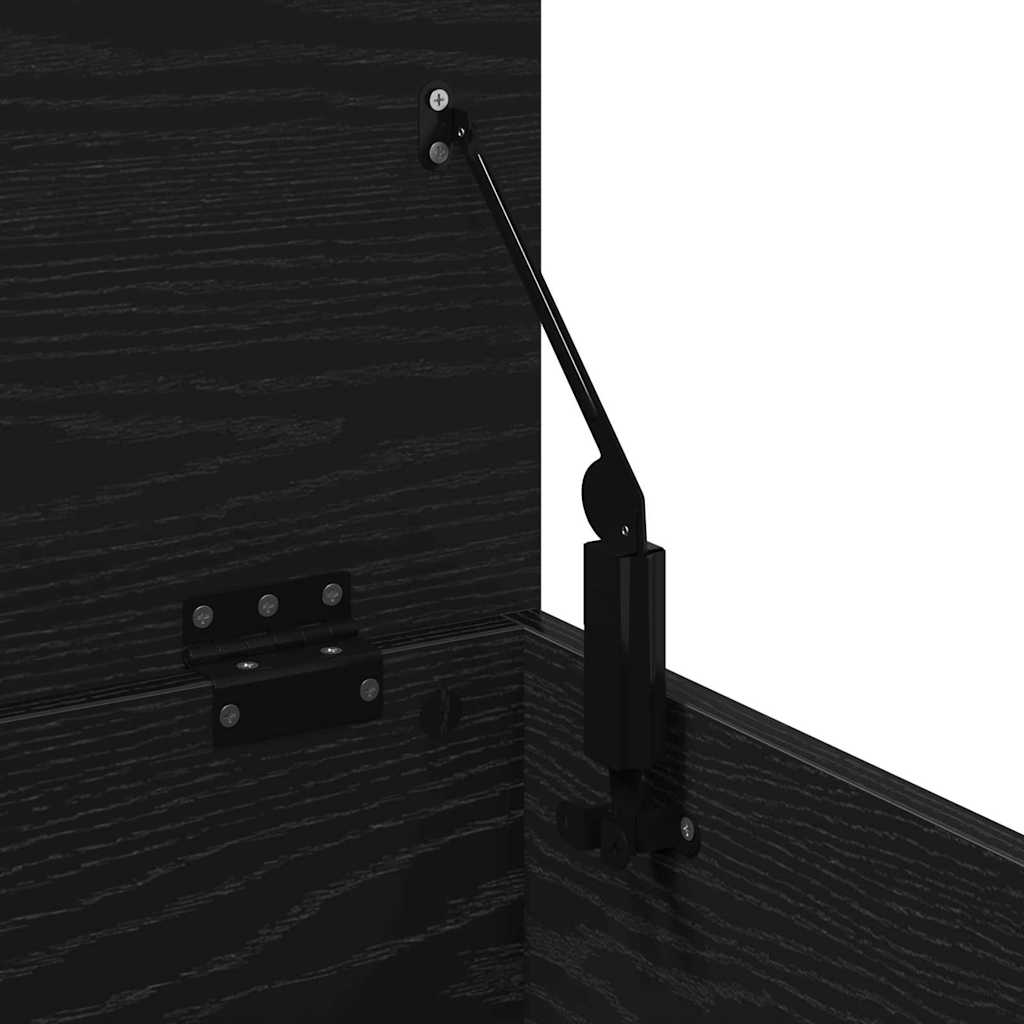Storage Box Black Oak 60 x 35 x 35 cm Engineered Wood