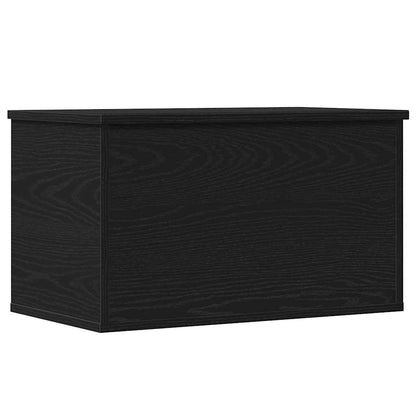 Storage Box Black Oak 60 x 35 x 35 cm Engineered Wood