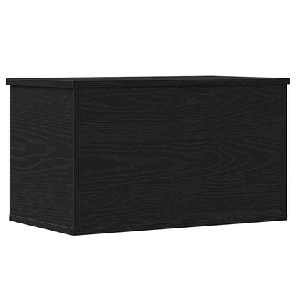 Storage Box Black Oak 60 x 35 x 35 cm Engineered Wood