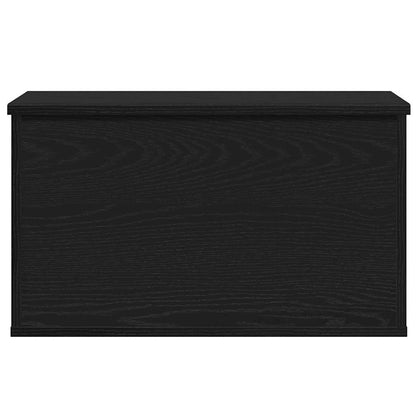 Storage Box Black Oak 60 x 35 x 35 cm Engineered Wood