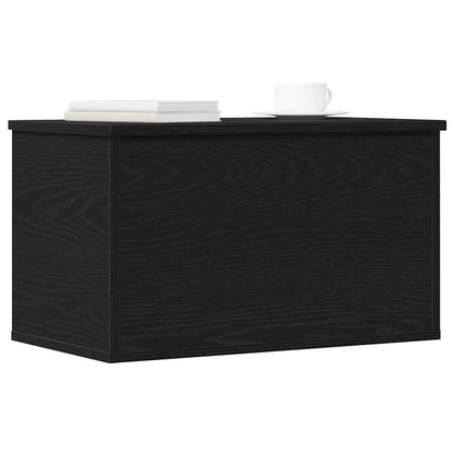 Storage Box Black Oak 60 x 35 x 35 cm Engineered Wood