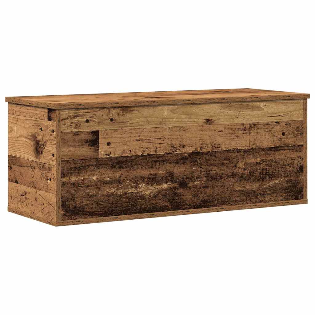 Storage Box Old Wood 90 x 35 x 35 cm Engineered Wood