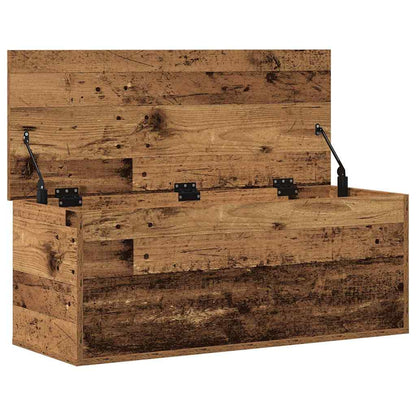 Storage Box Old Wood 90 x 35 x 35 cm Engineered Wood
