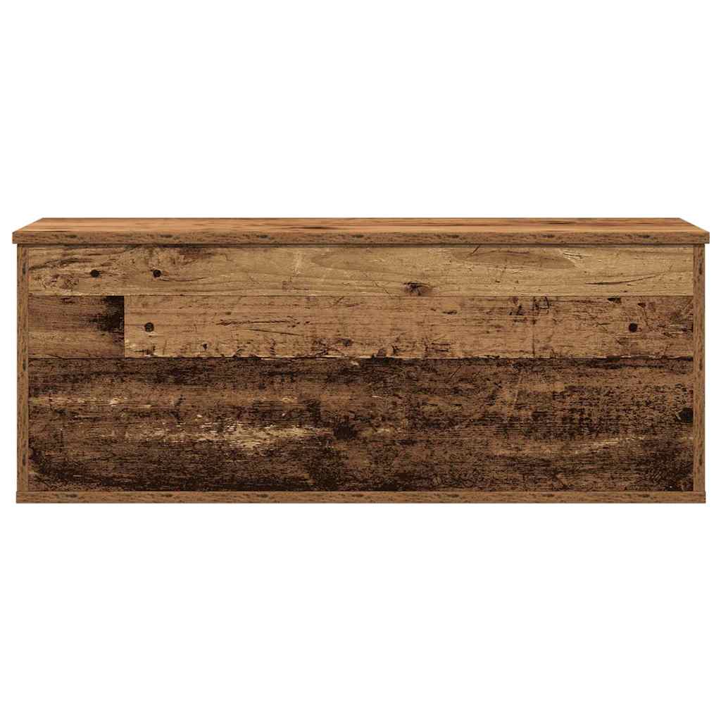 Storage Box Old Wood 90 x 35 x 35 cm Engineered Wood