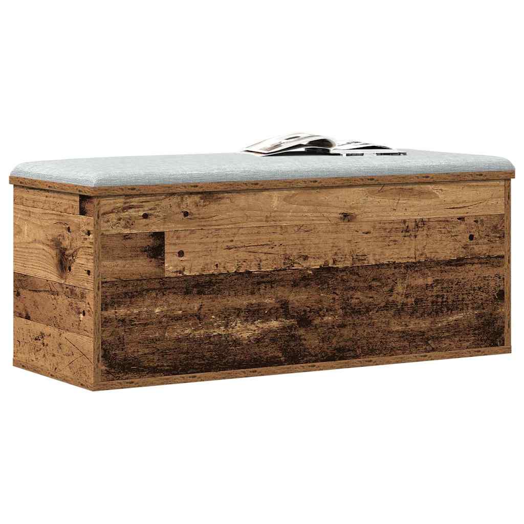 Storage Box Old Wood 90 x 35 x 35 cm Engineered Wood