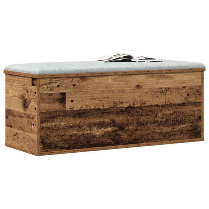 Storage Box Old Wood 90 x 35 x 35 cm Engineered Wood