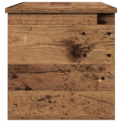 Storage Box Old Wood 90 x 35 x 35 cm Engineered Wood