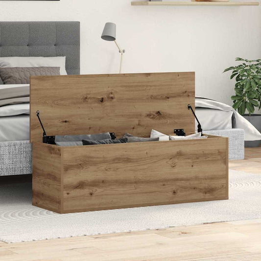 Storage Box Artisan Oak 102 x 35 x 35 cm Engineered Wood