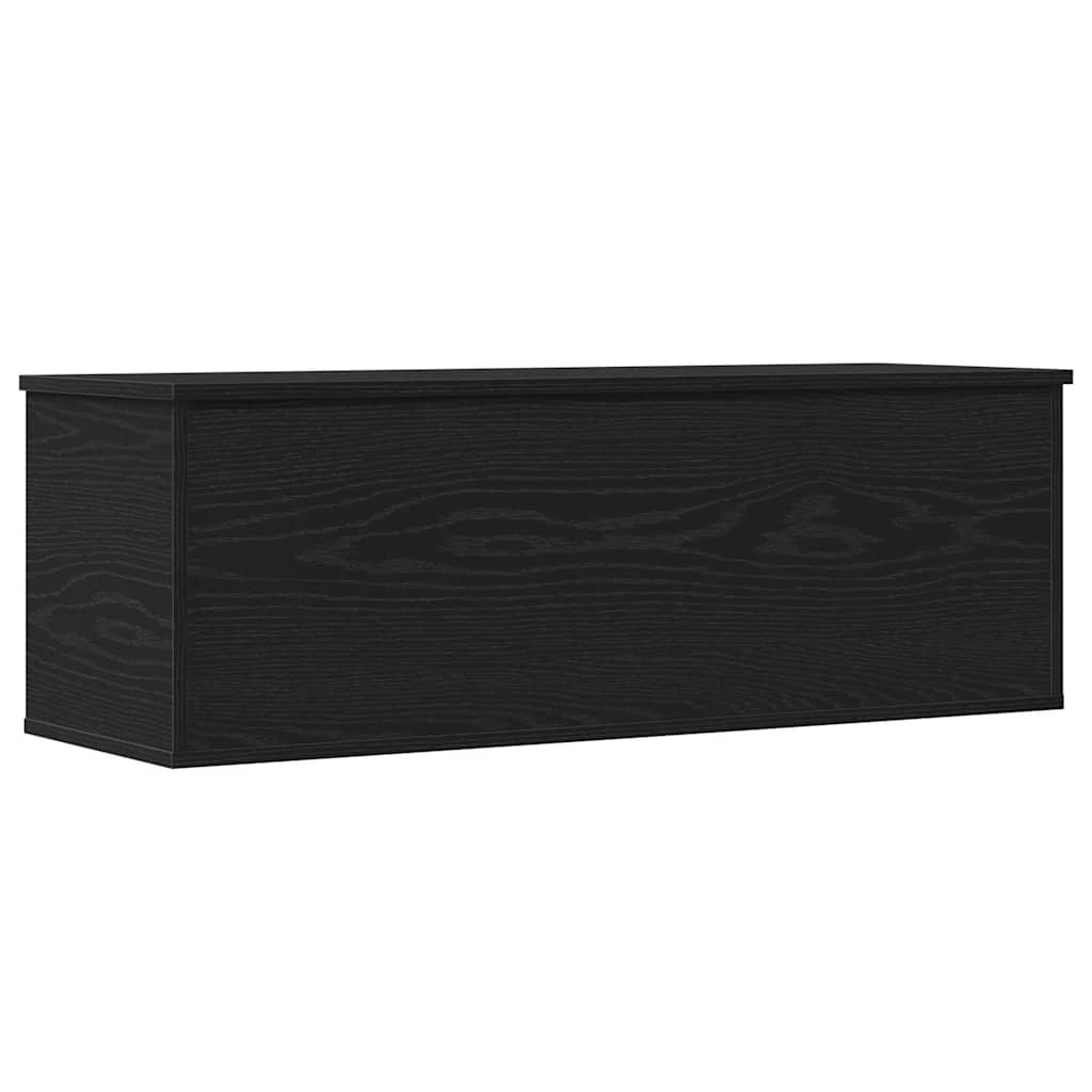 Storage Box Black Oak 102 x 35 x 35 cm Engineered Wood